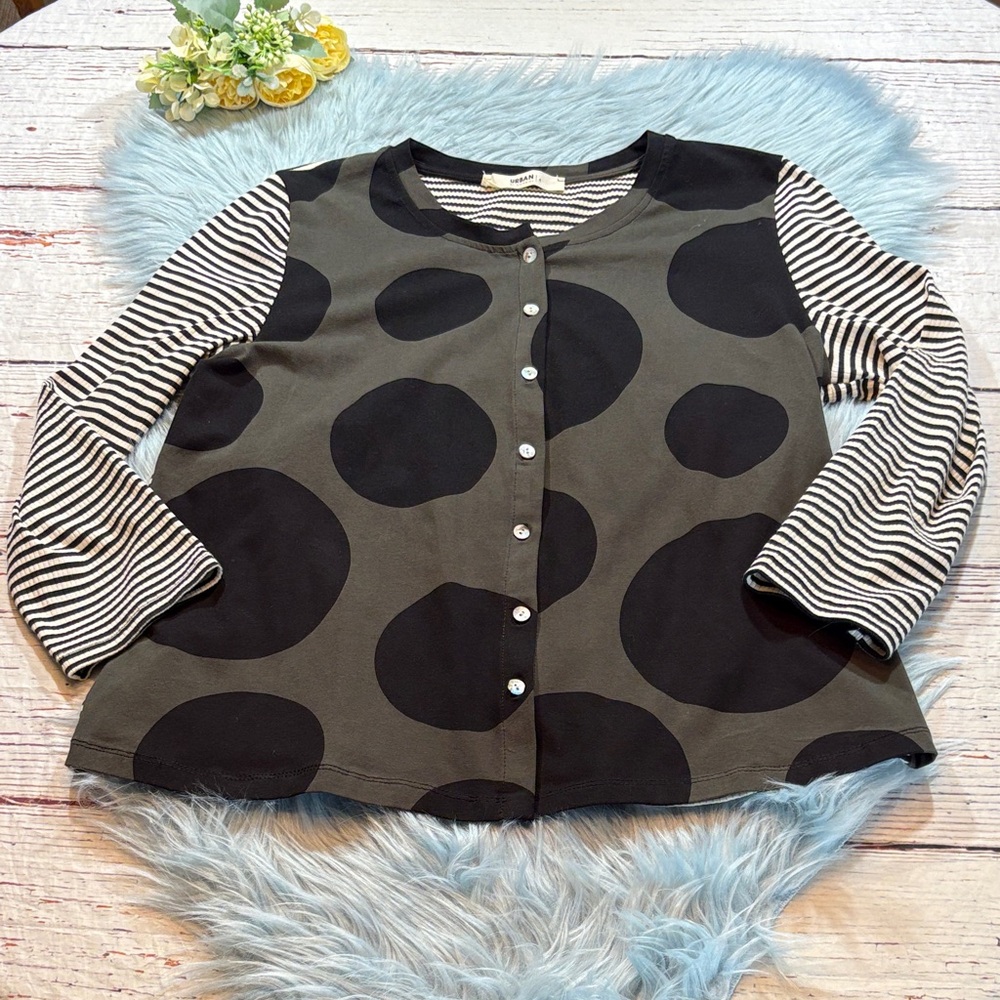 Urban by Alembika Mononoke Cardigan Top Stripes Sz 12-14